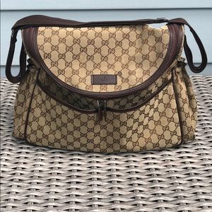 Gucci diaper bag gently used